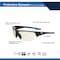 Ge Safety Glasses, Anti-Fog & Anti-Scratch, Mirror, I/O Lens, Black/Blue Frame GE106MAF - alternate 2